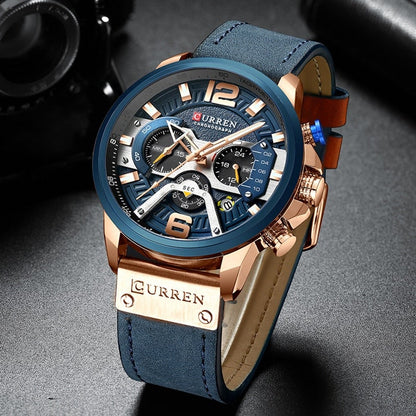 Elegante Herrenarmbanduhr mit luxuriösem Design