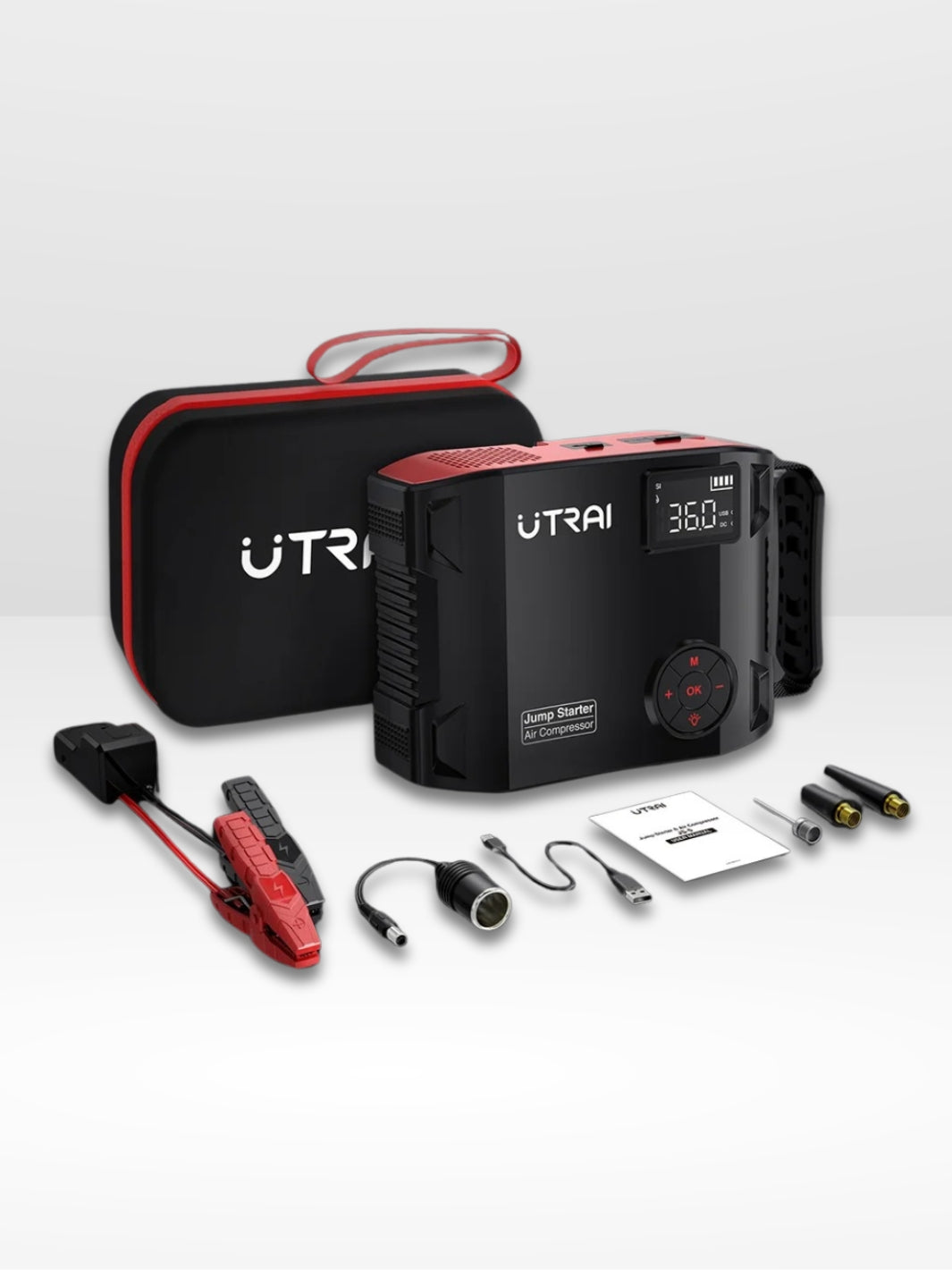 Kompakter und praktischer 4-in-1-Reifenfüller