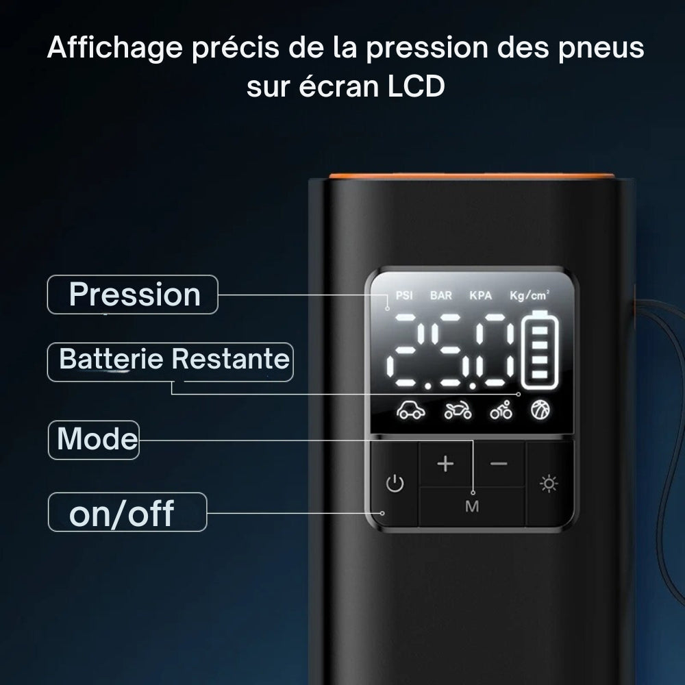 Kabelloser tragbarer Reifenfüller fürs Auto