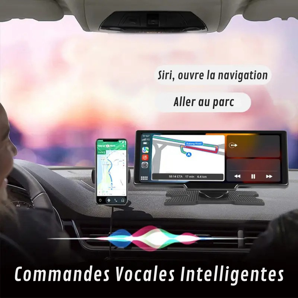 CarPlay-Navigationsbildschirm mit Integrierter Rückfahrkamera
